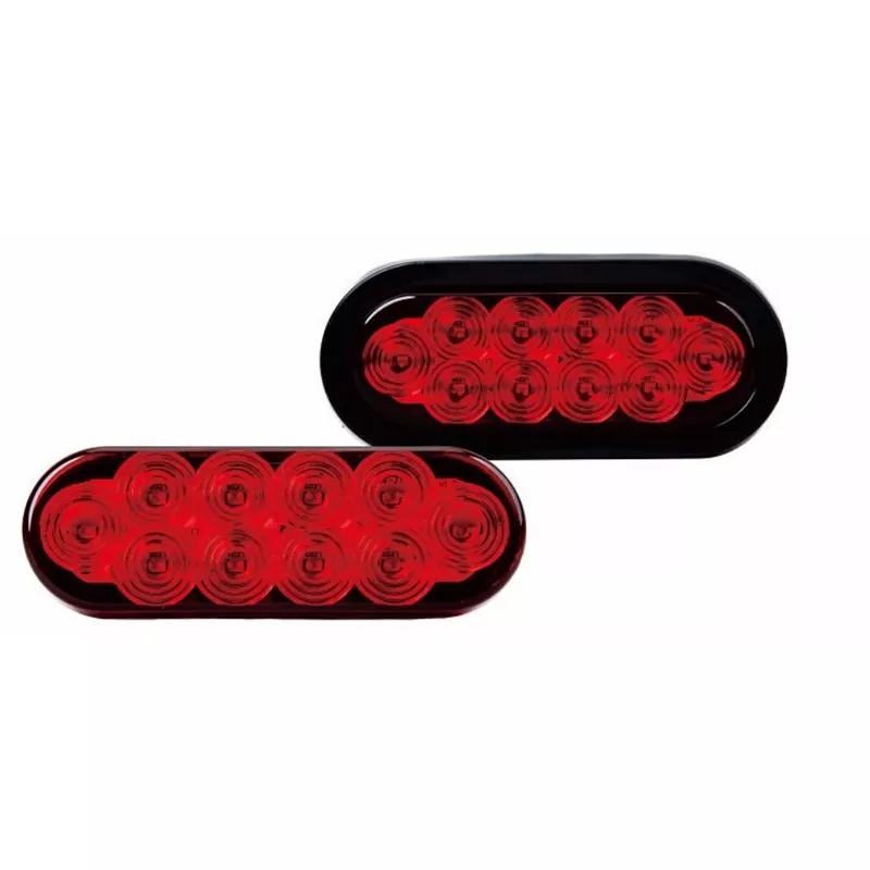 6 inch ovale rode doorvoertule aanhangwagenlamp