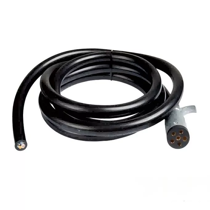 6-weg ronde connector voor aanhangerbedrading